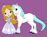 Princesa y unicornio