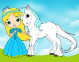 Princesa y unicornio