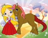 Princesa y unicornio