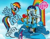 Rainbow Dash en su palacio