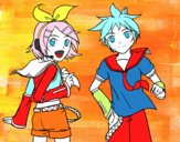 Rin y Len Kagamine Vocaloid