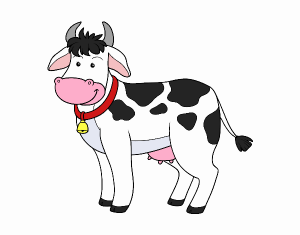 Dibujo de Vaca de granja pintado por en  el día 18-04-21 a las  01:13:07. Imprime, pinta o colorea tus propios dibujos!