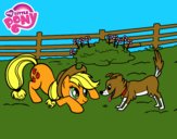 Applejack y Winona