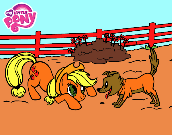 Applejack y Winona