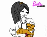 Barbie con su linda gatita