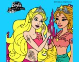 Barbie se despiede de la reina sirena