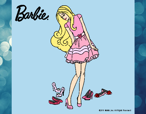 Barbie y su colección de zapatos