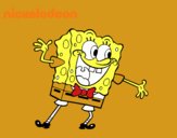 Bob Esponja saludando