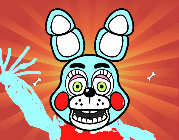 Cara de Toy Bonnie de Five Nights at Freddy's