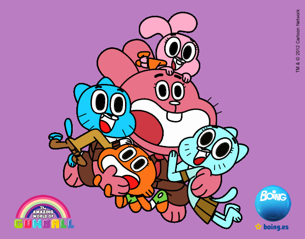 Gumball y amigos contentos