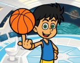 Jugador de baloncesto junior