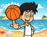 Jugador de baloncesto junior