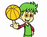 Jugador de baloncesto junior