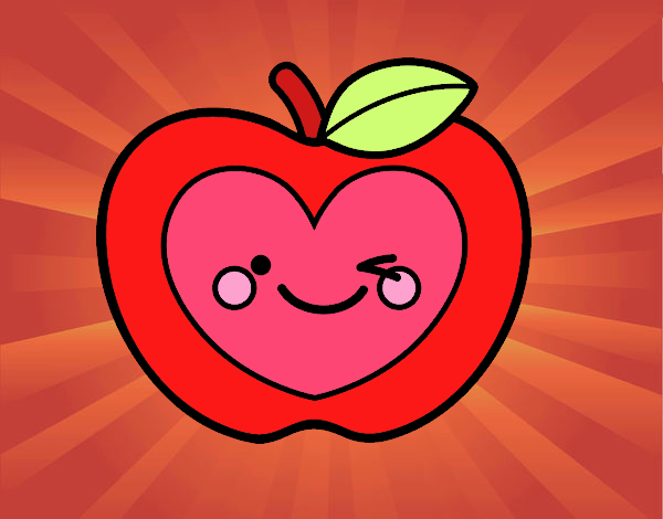 Manzana corazón