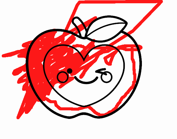 Manzana corazón