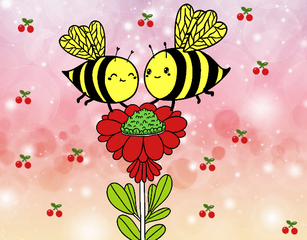 Pareja de abejas