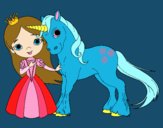 Princesa y unicornio