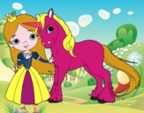 Princesa y unicornio