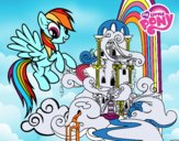 Rainbow Dash en su palacio