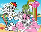 Rainbow Dash en su palacio