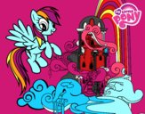 Rainbow Dash en su palacio