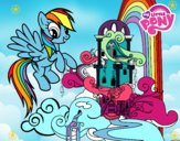 Rainbow Dash en su palacio