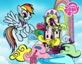 Rainbow Dash en su palacio