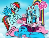 Rainbow Dash en su palacio