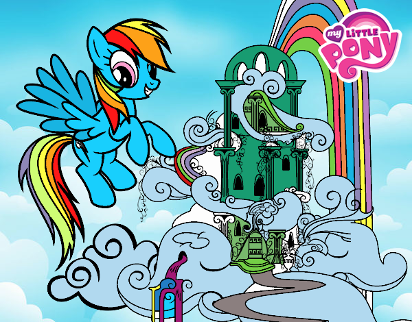 Rainbow Dash en su palacio