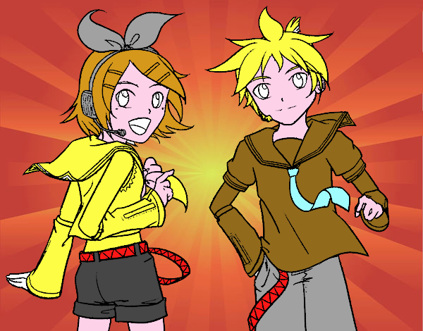 Rin y Len Kagamine Vocaloid