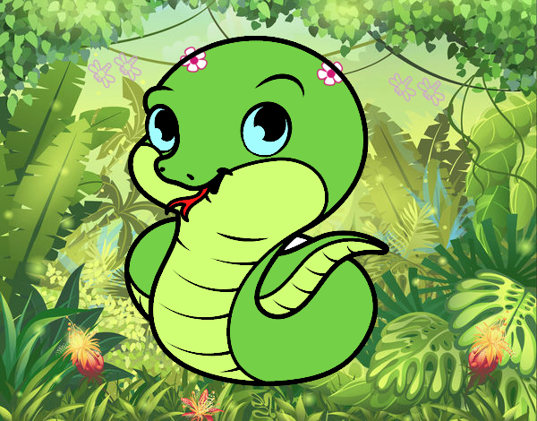 una serpiente bebé