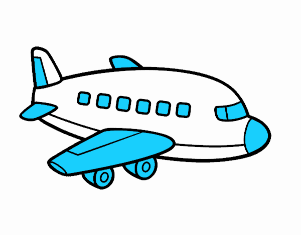 Dibujo de Un avión azul pintado por en  el día 20-04-21 a las  22:11:36. Imprime, pinta o colorea tus propios dibujos!
