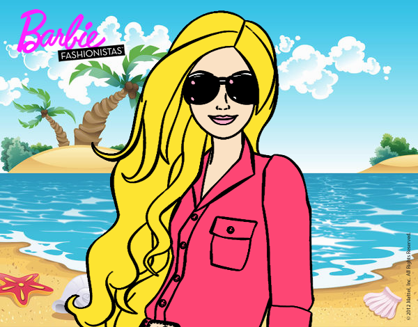 Barbie con gafas de sol