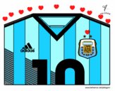 Camiseta del mundial de fútbol 2014 de Argentina