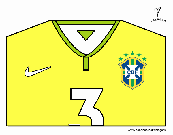 Camiseta del mundial de fútbol 2014 de Brasil