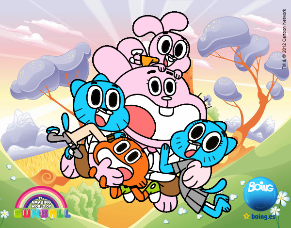 Gumball y amigos contentos