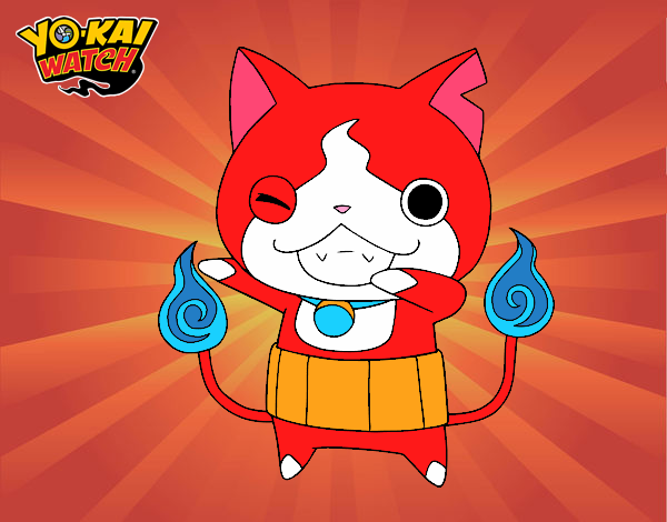 Jibanyan guiñando el ojo