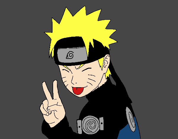 Naruto sacando lengua