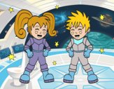 Niños astronautas