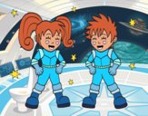 Niños astronautas