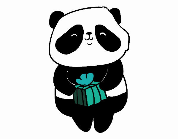 Panda con regalo