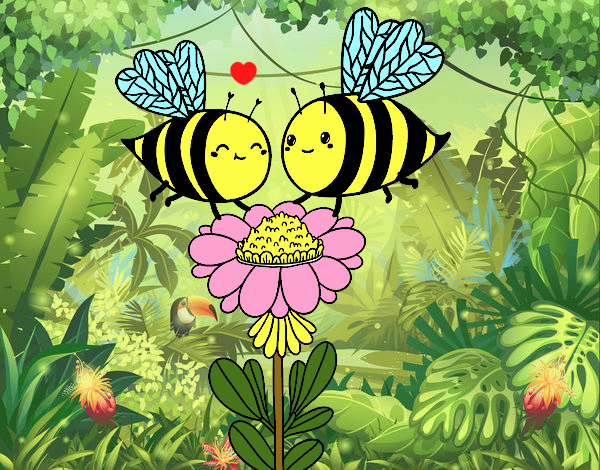 Pareja de abejas