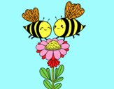 Pareja de abejas