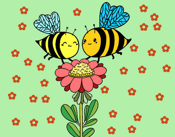 Pareja de abejas