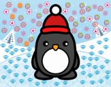 Pingüino navideño