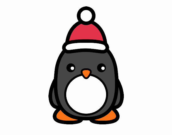 Pingüino navideño