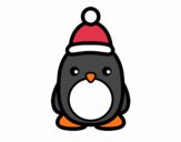 Pingüino navideño