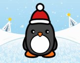 Pingüino navideño