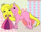 Princesa y unicornio