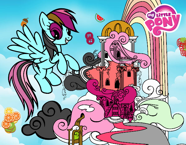 Rainbow Dash en su palacio